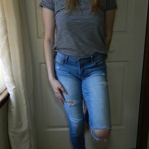 Hollister Super Skinny Ripped Jeans